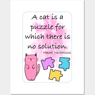 Cute Cat Quote Posters and Art